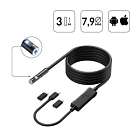 Видеоэндоскоп USB 2 камеры, 2Мп, 1920x1080, 3м, 7.9 мм зонд iCartool IC-V801-2