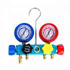 Набор инструмента для заправки систем кондиционирования Car-Tool CT-M1001 4-х вентильный манометрический коллектор