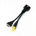 Диагностический сканер для легковых и грузовых автомобилей Launch X431 PRO3 Full v5.0 SE LNC-099 Диагностический адаптер MITSUBISHI-12+6 pin