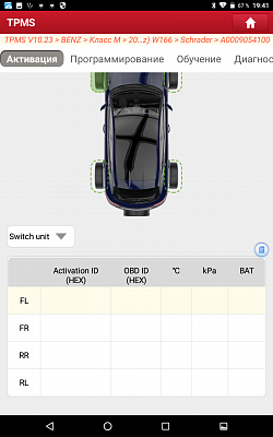 Диагностический адаптер TPMS для сканеров Launch PRO/PRO3/PAD Launch X431 TSGUN LNC-055 - Режим активации