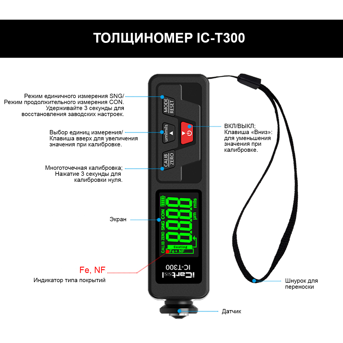 Толщиномер IC-300