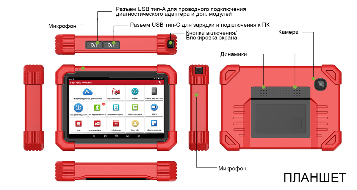 схема планшета Launch X431 PRO3 v5.0 2021.jpg