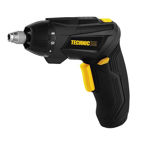 Отвёртка аккумуляторная TECHNICOM TC-CS106, 4В, 1.3Ач, 200 об/мин, LED фонарь, 10+1 ступеней крутящего момента фото