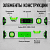 TC-LA400 Уровень-угломер электронный с магнитом 400 мм TECHNICOM TC-LA400 - 3