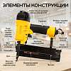 TC-NG5040 Пневматический степлер Technicom TC-NG5040, 6,3 Бар, 0,09 л/удар, 100 скоб/гвоздей магазин  - 3