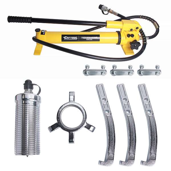 Съемник гидравлический 20 т с выносным насосом Car-Tool CT-20700 фото