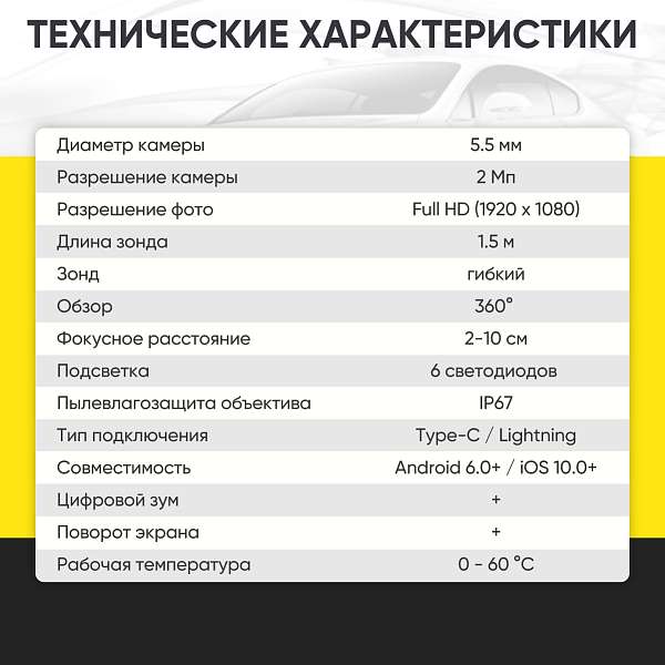 Автомобильные  видеоэндоскопы 