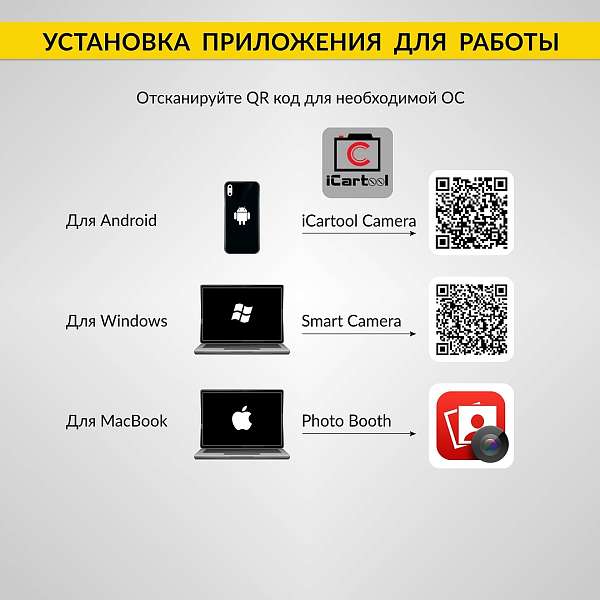 Микроскоп цифровой USB/Micro-USB/Type-C, 2Мп, 1000X, 1920x1080, 1.5м iCartool IC-V317