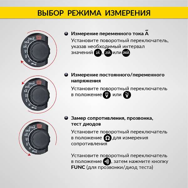 Токовые клещи переменного тока 200A iCartool IC-M200A