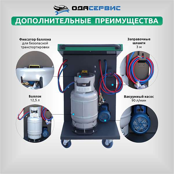 Автоматическая станция для заправки кондиционеров с принтером ОДА Сервис ODA-360A