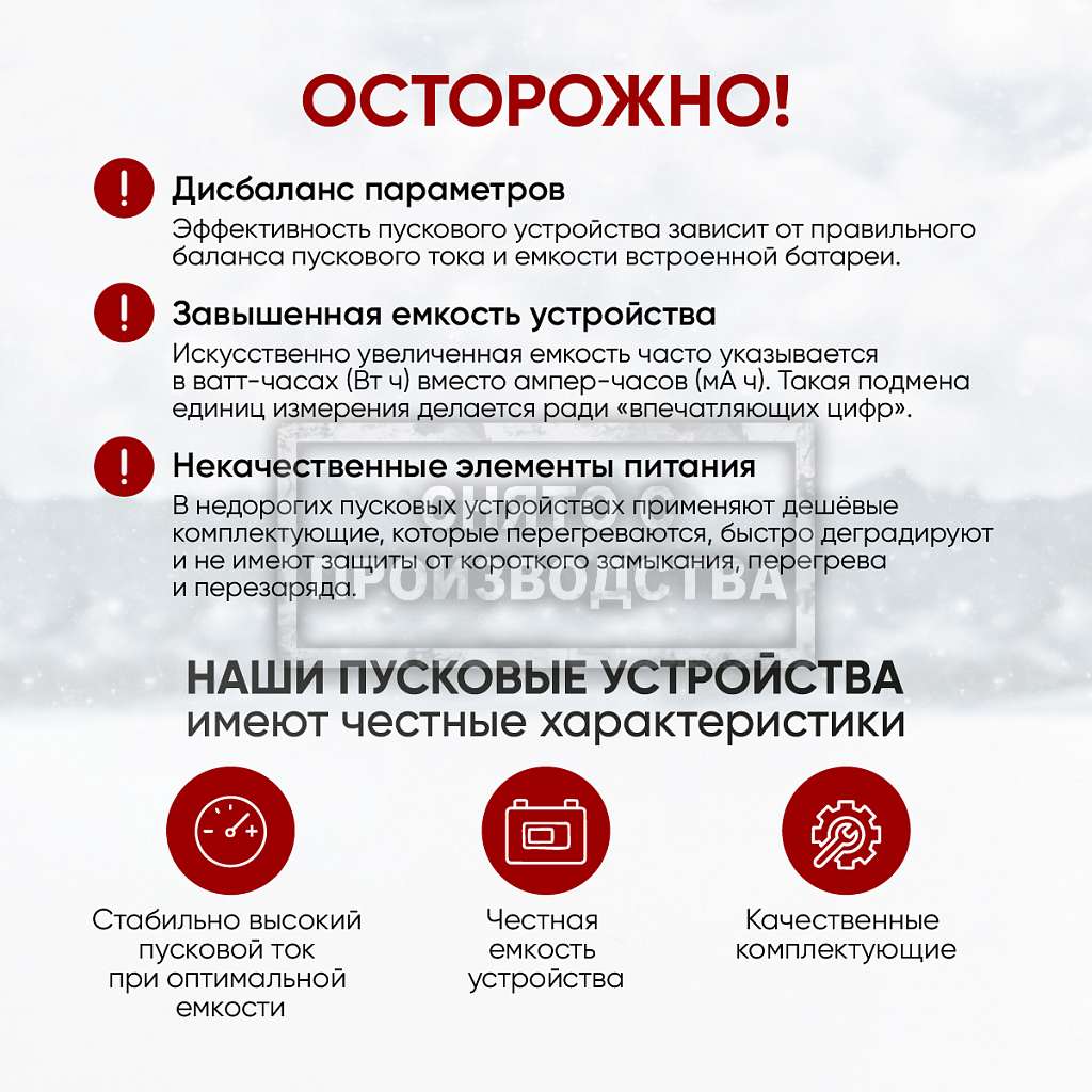 Пусковое устройство 12В, 8 000 мАч, 200/400А iCartool IC-JSD08