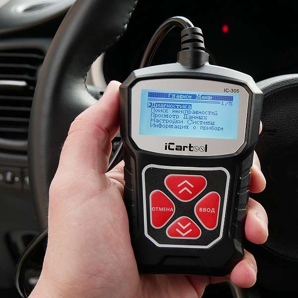 Портативный диагностический сканер по протоколу OBDII iCartool IC-305