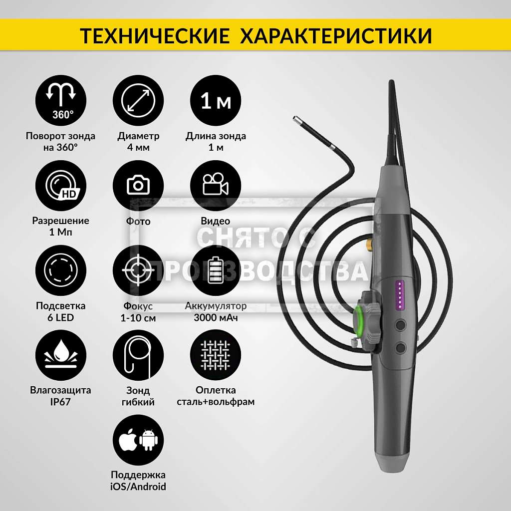 Автомобильные  видеоэндоскопы  купить
