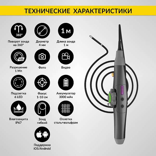 Автомобильные  видеоэндоскопы  купить