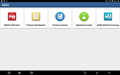 Многофункциональный диагностический сканер Launch X431 IMMO PADV LNC-085 - Раздел ADAS