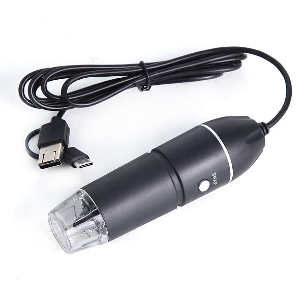 Микроскоп цифровой USB/Micro-USB/Type-C, 2Мп, 1000X, 1920x1080, 1.5м iCartool IC-V317