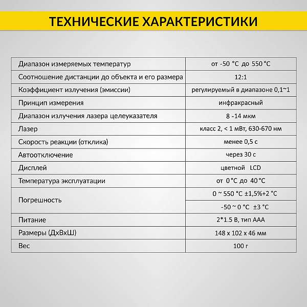 Автомобильный бесконтактный термометр (пирометр) iCartool IC-M650