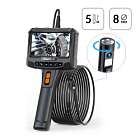 Видеоэндоскоп промышленный с вращением камеры, экран 5