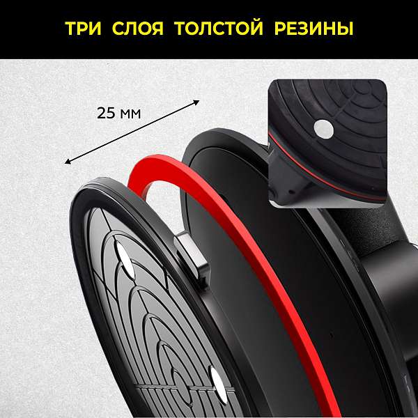 Присоска вакуумная аккумуляторная TECHNICOM TC-F180 для пористых поверхностей, 900 мАч, нагрузка 160кг, чаша 200мм, для гладкой и пористой поверхности
