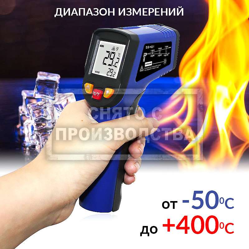 Инфракрасный бесконтактный термометр (пирометр) iCartool IC-M400 купить в Москва