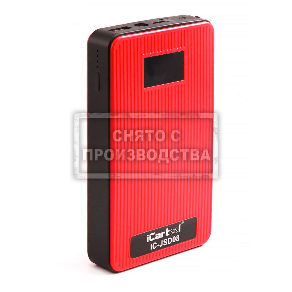 Пусковое устройство 12В, 8 000 мАч, 200/400А iCartool IC-JSD08