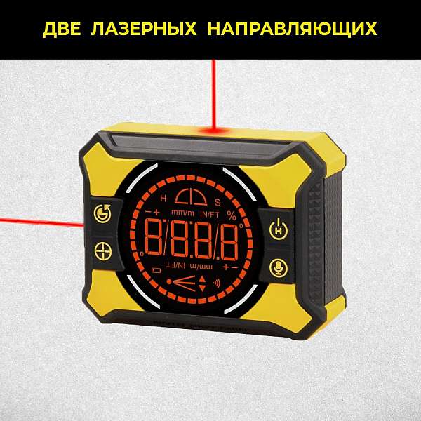 Электронный уровень-угломер с лазерными направляющими TECHNICOM TC-LA905