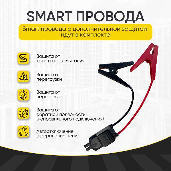 Пусковое устройство 12В, 7 200 мАч, 400/800А iCartool IC-JSD13