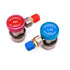 Комплект для заправки кондиционеров, compact ОДА Сервис AC-2014 Комплект Г-образных быстросъемных адаптеров