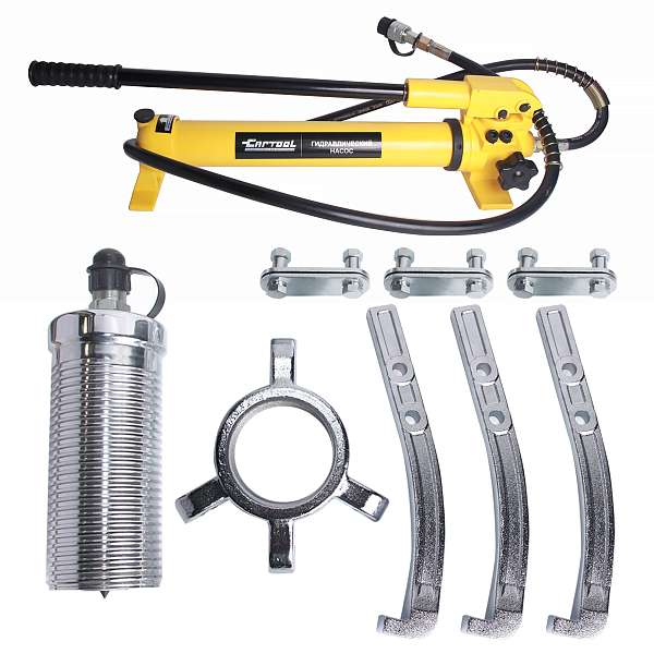 Съемник гидравлический 30 т с выносным насосом Car-Tool CT-30700 фото