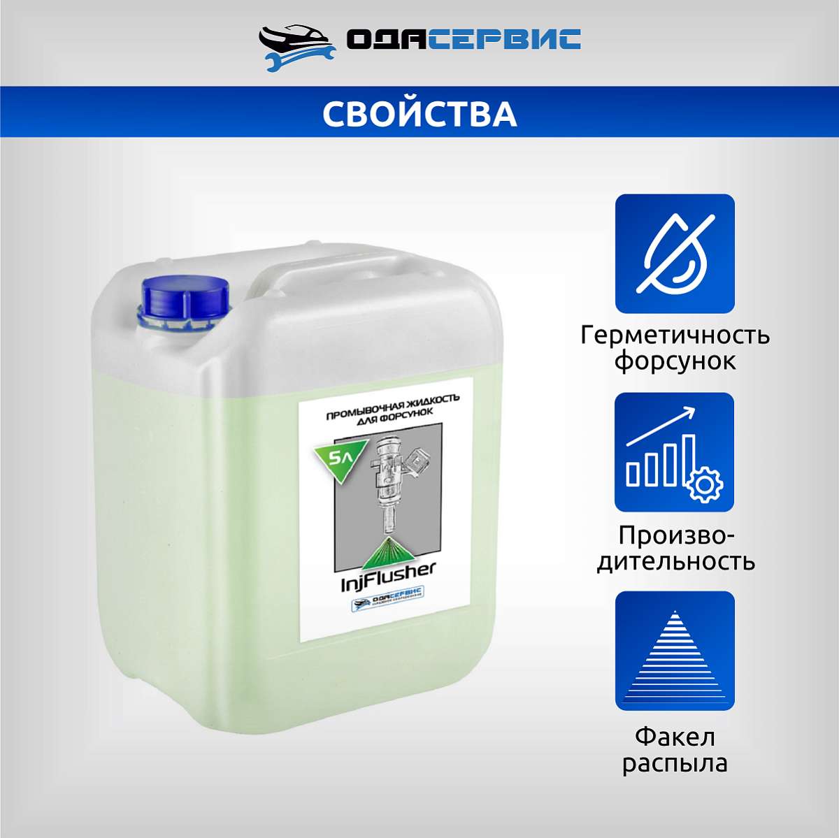 Промывочная жидкость для форсунок InjFlusher 5л ОДА Сервис ODA-26505